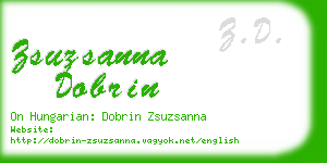 zsuzsanna dobrin business card